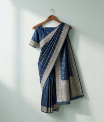 Chambray silk saree