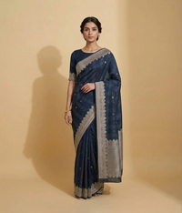 Chambray silk saree