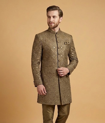 Silver Beaded Khadi Kumbal Style Jamawar Dulha House