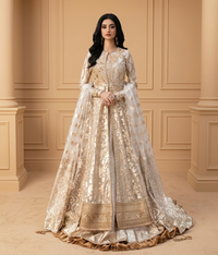 Silver Jamawar Open Maxi