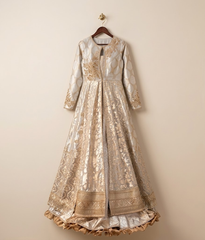 Silver Jamawar Open Maxi