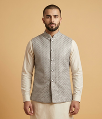 Silver Sequin Masoori Dulha House