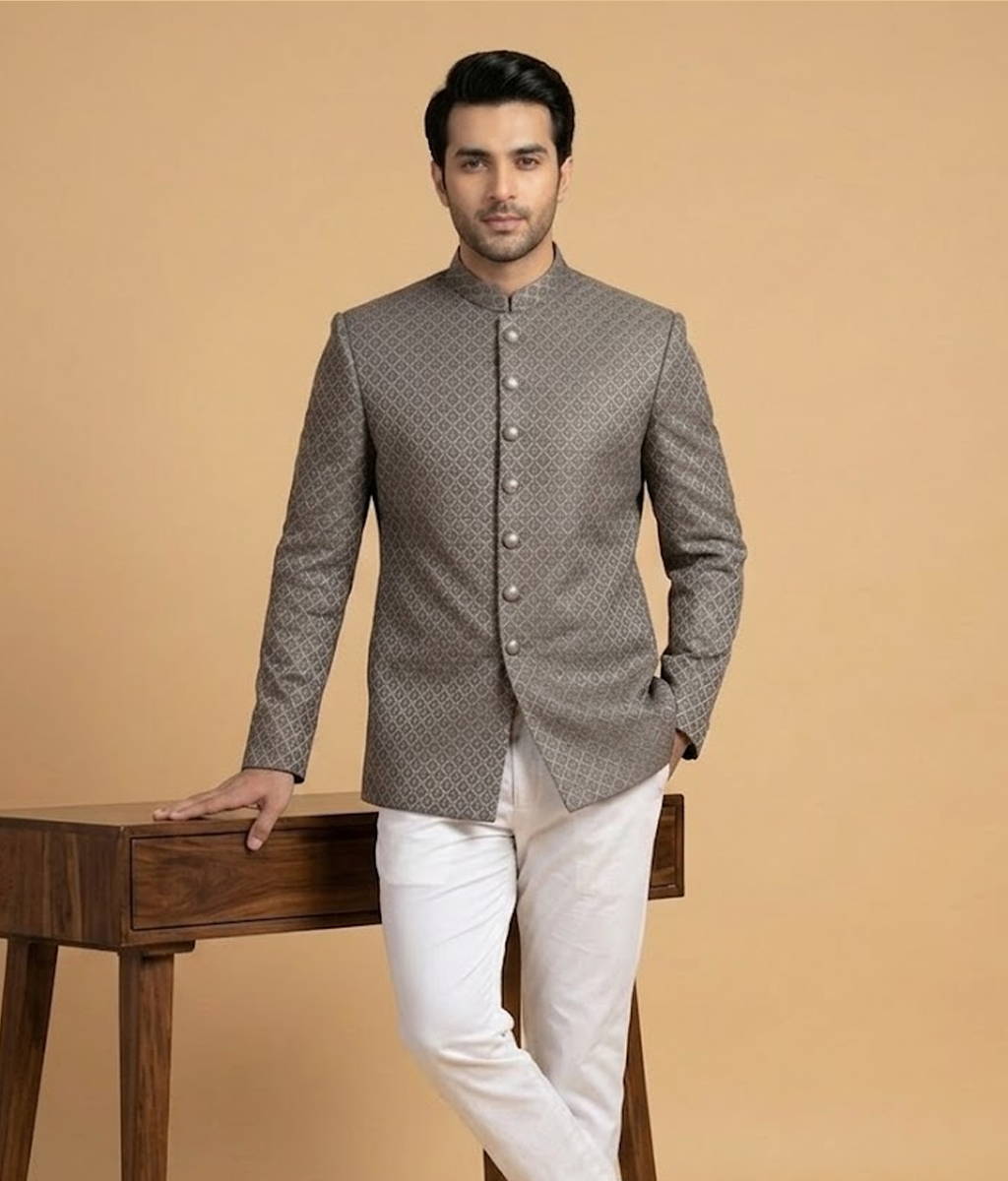 Silver jamawar Dulha House