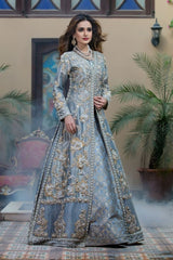 Slate Blue Gota-Patti Maxi