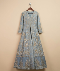 Slate Blue Gota-Patti Maxi