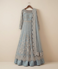 Slate Grey Sequin Maxi