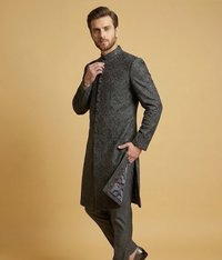 Slate Jamawar Floral Dulha House
