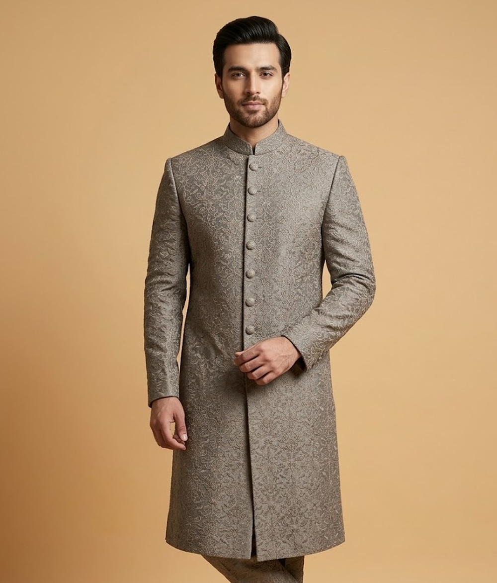 Steel Damask Jamawar Dulha House