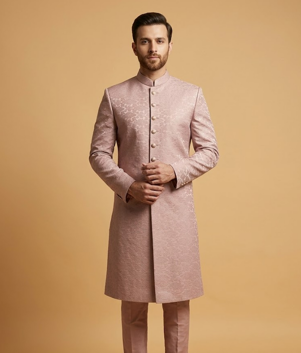 Tan Ornate Jacquard Dulha House