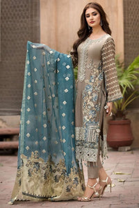 Taupe Mukesh Straight Kurta