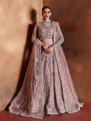 Tea Rose Silver-Work Lehenga Choli