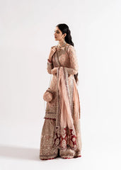 Tea Rose Zardozi Gharara