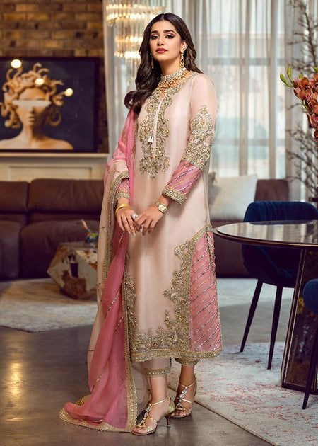 Tea Rose Zardozi Kurta