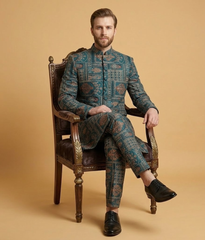 Teal Arch Jamawar Dulha House
