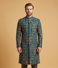 Teal Arch Jamawar Dulha House