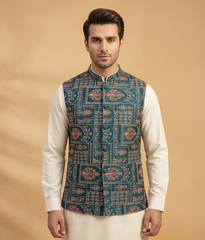 Teal Arch Jamawar Dulha House