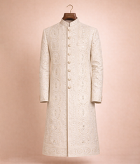 White Sherwani border sequence