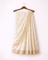 White Silk Saree
