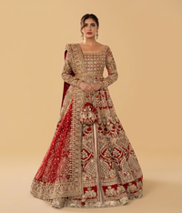 Wine Mukesh Bridal Lehenga