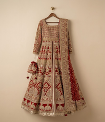 Wine Mukesh Bridal Lehenga