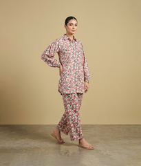 Pink floral printed co-ord set