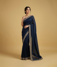 Chambray silk handmade