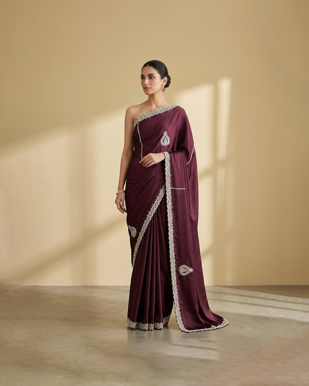 Chambray silk handmade