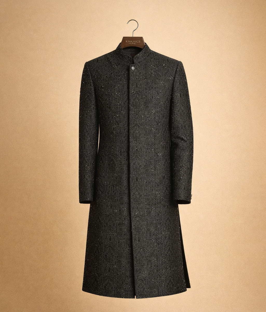 Charcoal handmade Sherwani