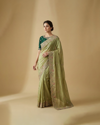 Contrast Saree
