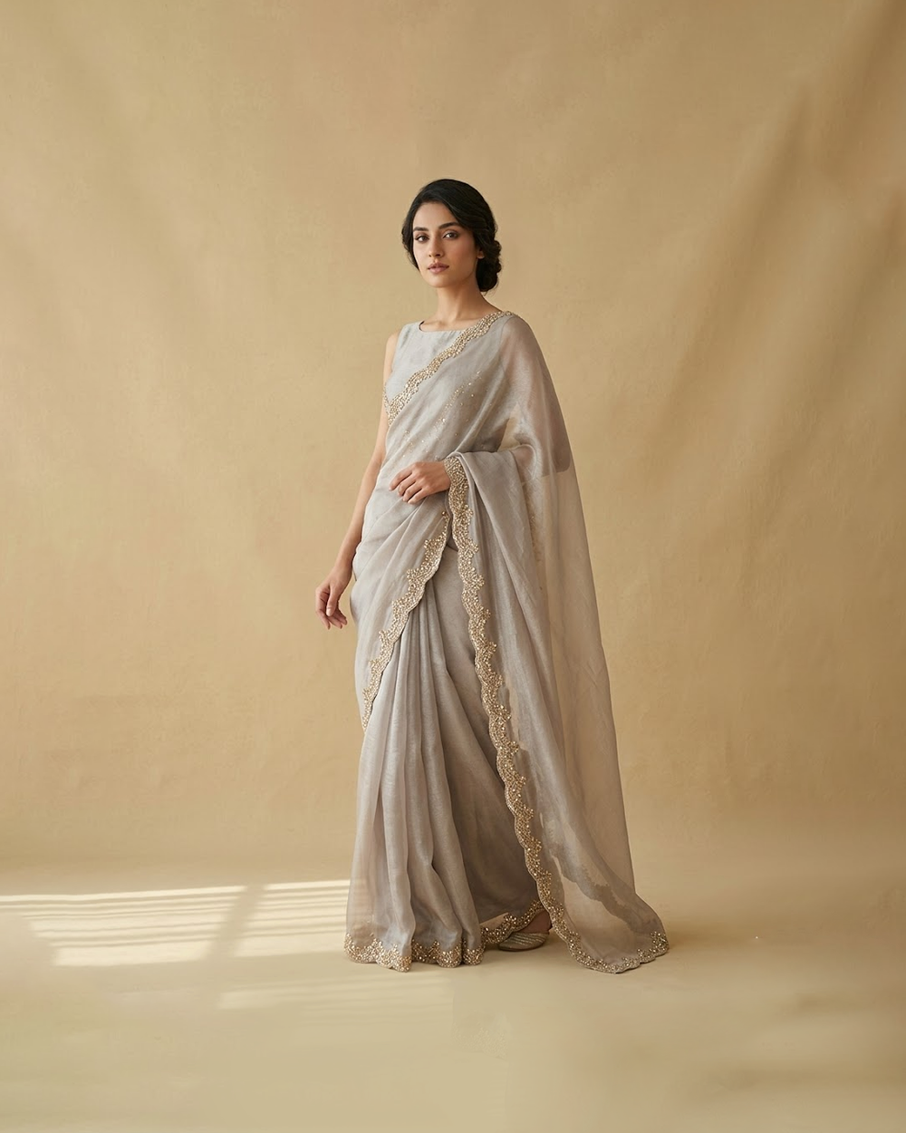 Handmade silk saree