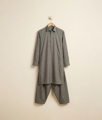 Egyptian cotton with self design Stitched