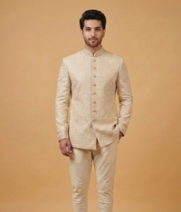 Beige Sequin Motif