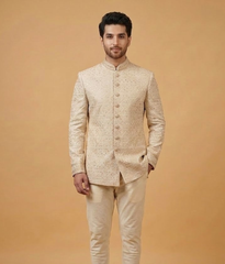 Beige Sequin Motif