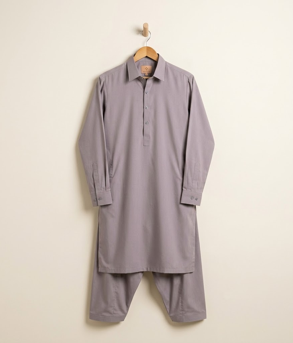 Egyptian cotton with self design Stitched