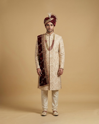 Raw Silk Sherwani