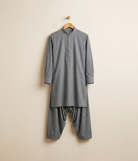 Egyptian cotton with self design Stitched